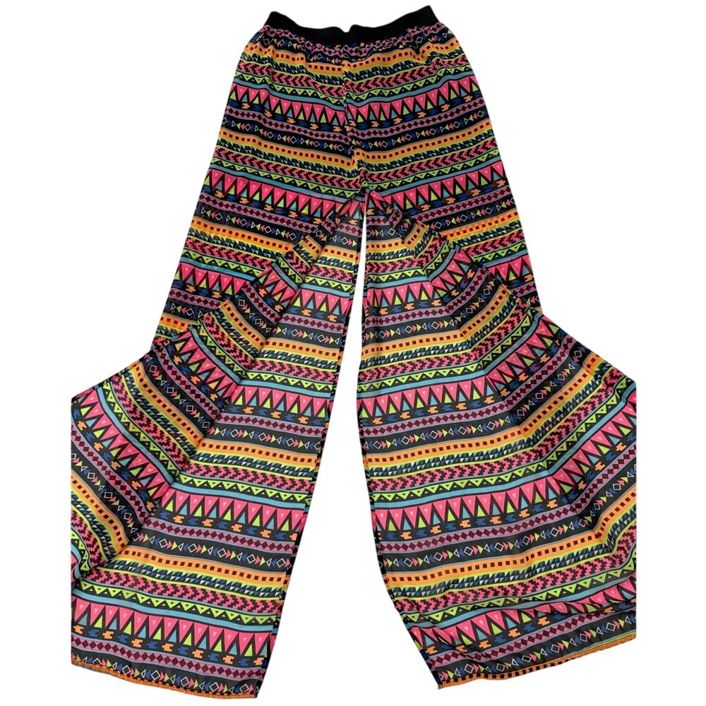Colorful Geometric Patterned‎ Women's Pants